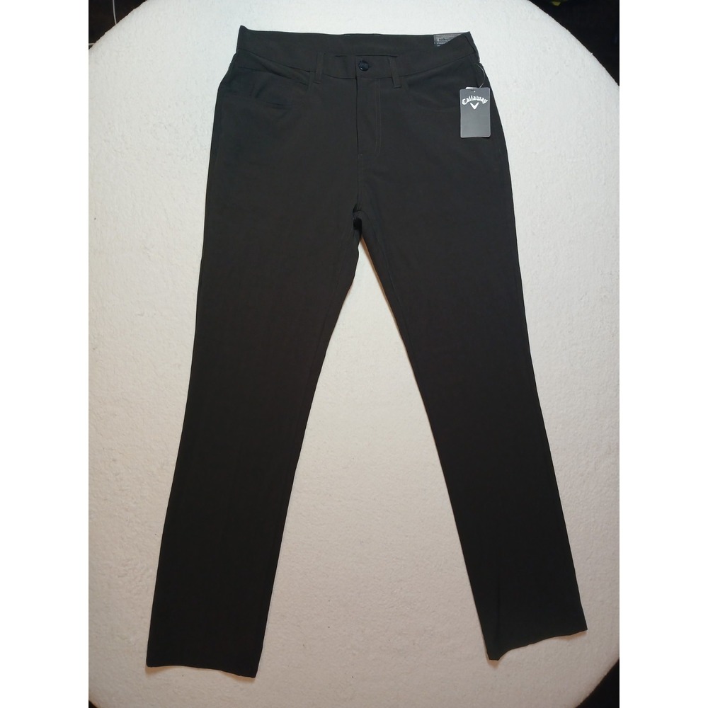 Callaway Golf $88 Men's 5-Pocket Black Heather Pant NEW WITH TAGS 32x32 NWT